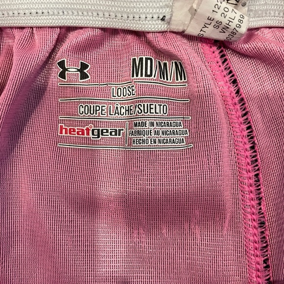 Pink and black Under Armor drawstring shorts - Picture 7 of 7